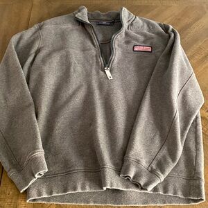 Vineyard Vines Gray Quarter-Zip Sweatshirt